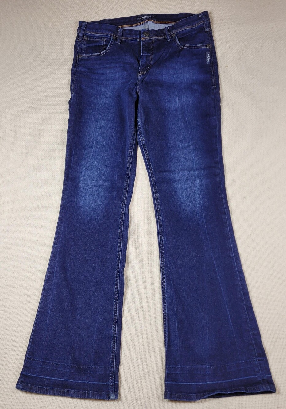 Silver Jeans Co Jeans Womens 31x33 Blue Izzy Bootcut Stretch Dark Wash Zip Fly